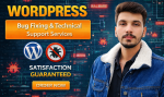 Professional WordPress bug fixing and technical support services