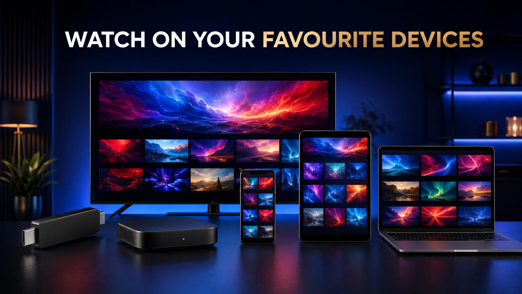 StarShare IPTV compatible Smart TV Android mobile tablet and computer devices